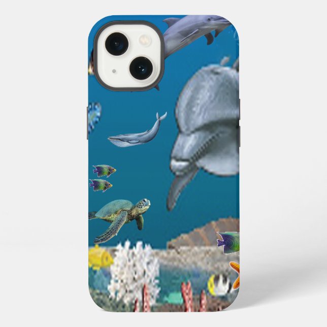 Delfine  iPhone hülle (Rückseite)