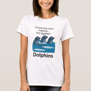 Delfine Meeressäuger Freundschaft T-Shirt