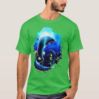 Delfine Unterwasser T-Shirt