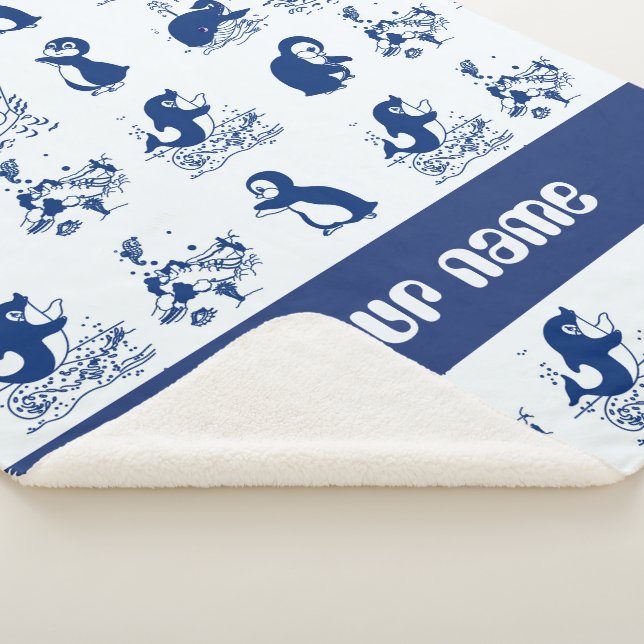 Delfine, Wale und Pinguine Sherpadecke (3/4)