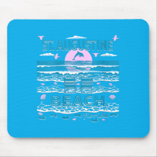 Delfinliebhaber-Familie St Augustine Beach Fl Frau Mousepad