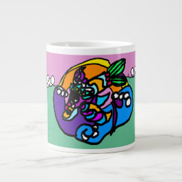 Delfinwelle Jumbo-Tasse