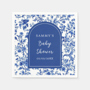 Delft-Blau Antique Chinoiserie-Baby-Einweihung Serviette