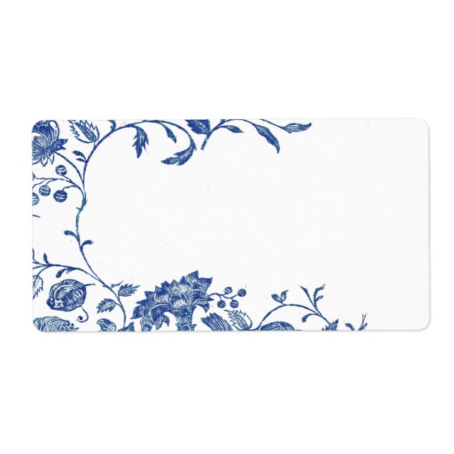 Delft-Blaues Versandetikett (Vorne)