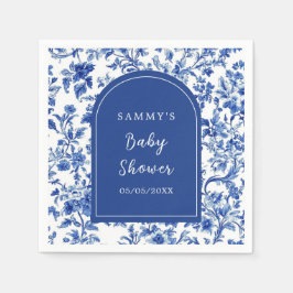 Delft Blue Antique Chinoiserie Babydusche Serviette