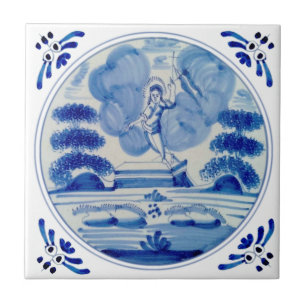 Delft Blue Auferstehung Christi c1760 Repro Fliese