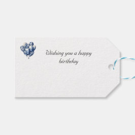 Delft Blue Balloons anpassbar Geschenkanhänger