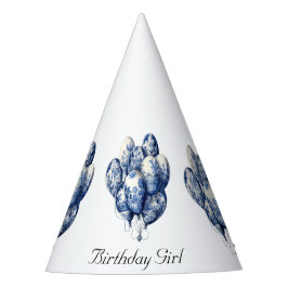 Delft Blue Balloons anpassbar Partyhütchen