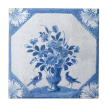 Delft Blue Birds Blumenstrauß