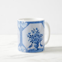 Delft Blue Birds floral Französisch Country Chic