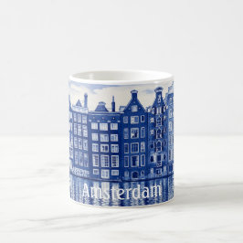 Delft Blue style mug: Amsterdam Kaffeetasse