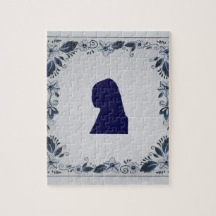 Delft Blue tile Girl mit Pearl Earring
