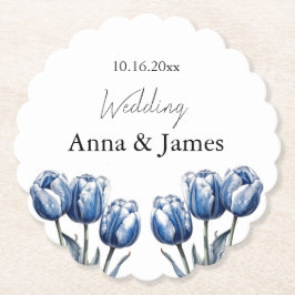 Delft Blue Tulip, custom Untersetzer