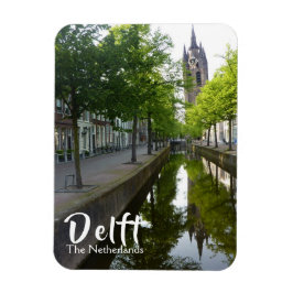 Delft Canal & Oude Kerk Magnet