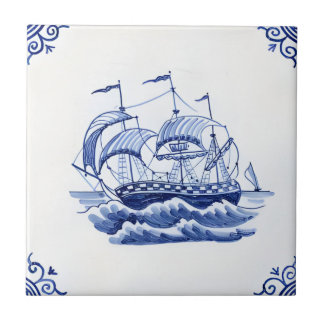 Delft Fliesen Reproduktionen Fischerboot
