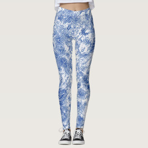 Delft Floral Tapestes - Leggings