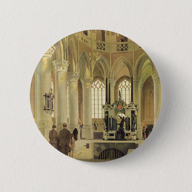 Delft LNER Poster Button (Vorderseite)