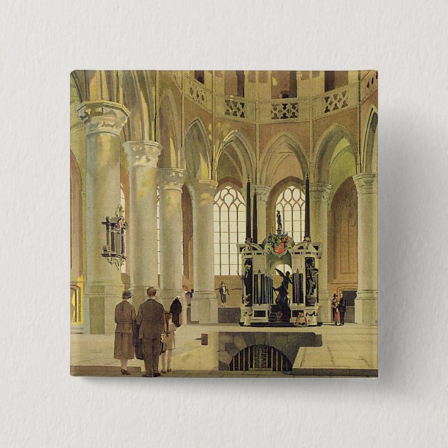 Delft LNER Poster Button (Vorderseite)