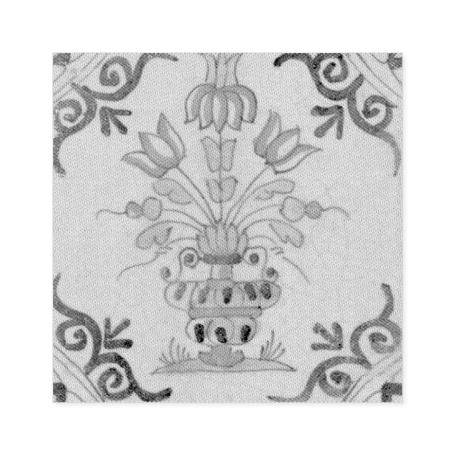 Delft Tile Antique Keramik Blume Pot Gummistempel (Prägung)
