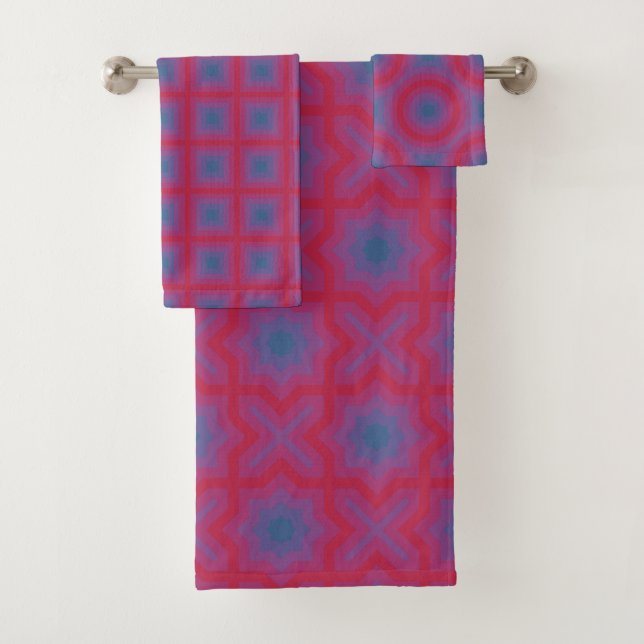 Delft Viva Magenta Motifs (En situation)