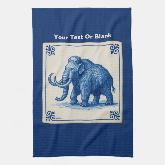 Delft Wooly Mammoth Geschirrtuch (Vertikal)