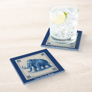 Delft Wooly Mammoth Glasuntersetzer