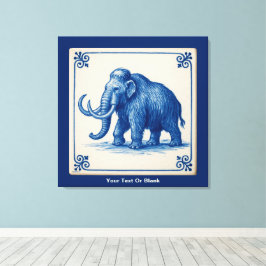 Delft Wooly Mammoth Leinwanddruck