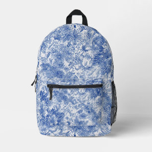 Delfter Blumen-Tapete - Rucksack