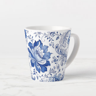 Delfter Stil Blau-Weiße Blüten Fantasievolle Fanta Milchtasse