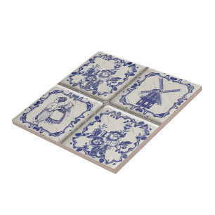 Delfts Blauw Pattern Tiles Fliese