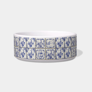 Delfts Blauw Pattern Tiles Napf