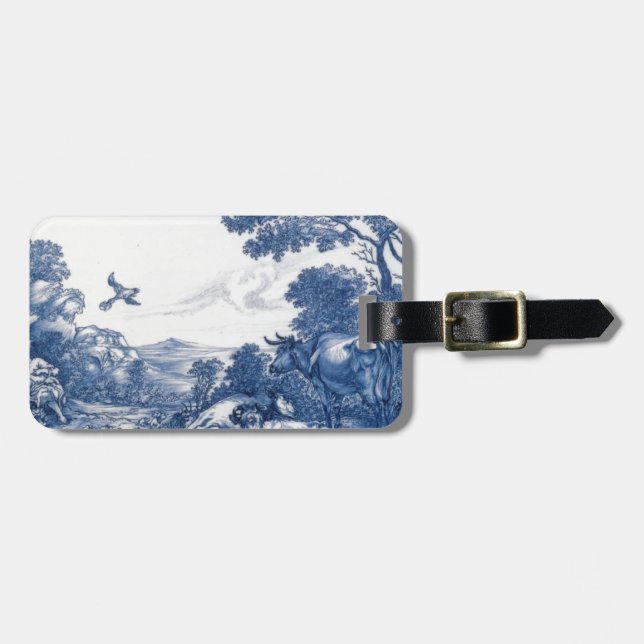 Delftware Gepäckanhänger (Vorderseite horizontal)
