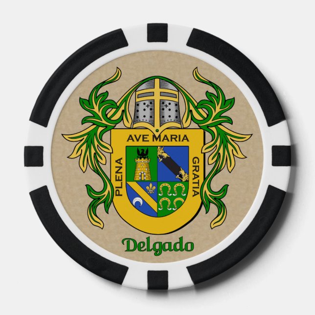 Delgado Heraldic Arms Pokerchips (Vorderseite)