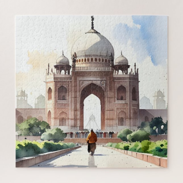 Delhi Aquarellkunst (Vertikal)