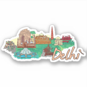 Delhi Aufkleber