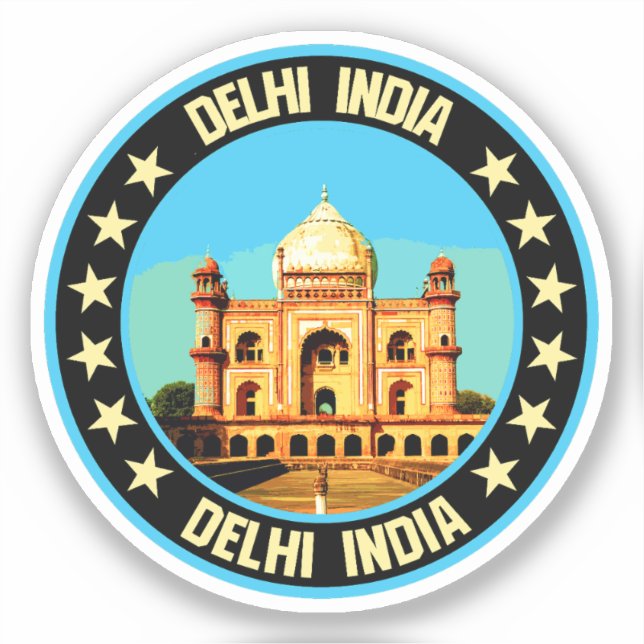 Delhi Aufkleber (Vorderseite)