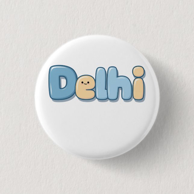 Delhi dilli button (Vorderseite)