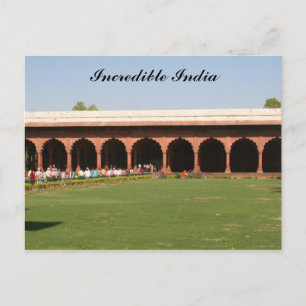 Delhi-Fort-Gang Postkarte