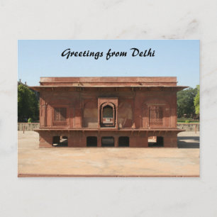 Delhi-Fort Postkarte