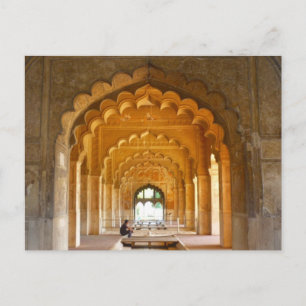Delhi Fort Roter Bogen nah Postkarte