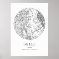 Delhi India Street Layout Karte