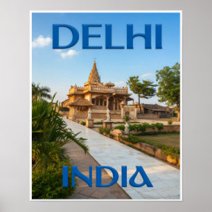 Delhi, Indien Poster