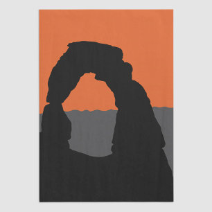 Delicate Arch im Arches National Park - Utah, USA Seidenpapier