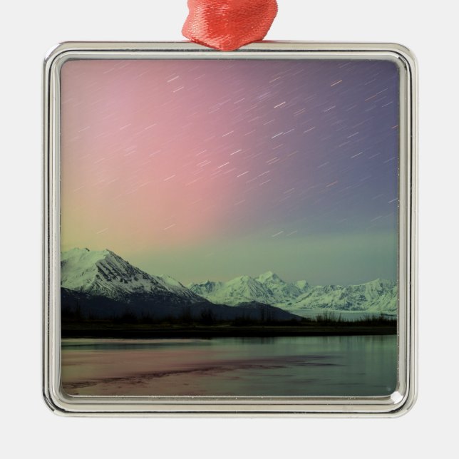 Delicate Aurora Ornament Aus Metall (Vorne)