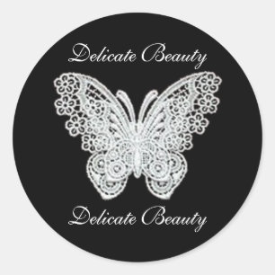 Delicate Beauty Lace Butterfly Stickers