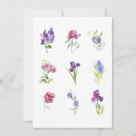 Delicate Botanical Collection – Elegant Floral Art Dankeskarte