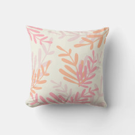 Delicate Branches Pastel Colors Girl's Room Kissen