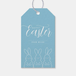 Delicate Bunnies Personalisierte Ostergeschenke Geschenkanhänger