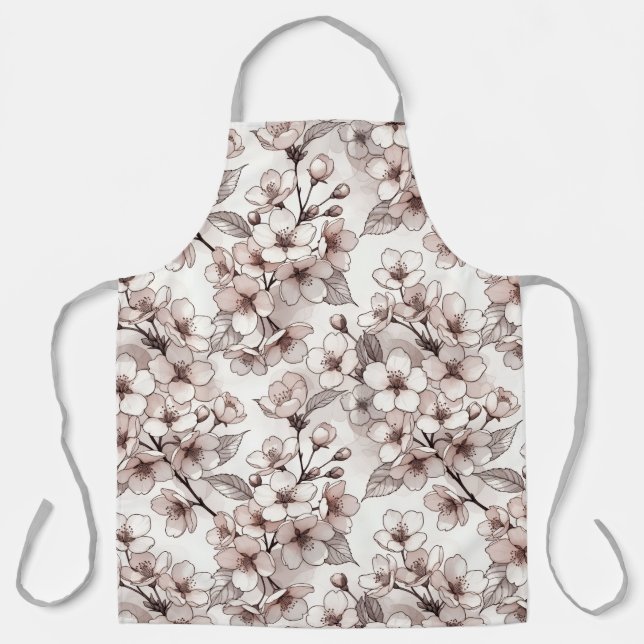 Delicate Cherry Blossom Design Schürze (Vorderseite)
