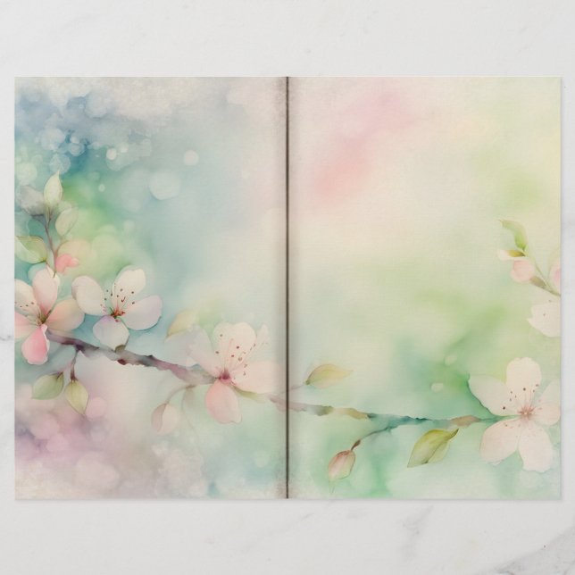 Delicate Cherry Blossom Journal Paper (Vorderseite)